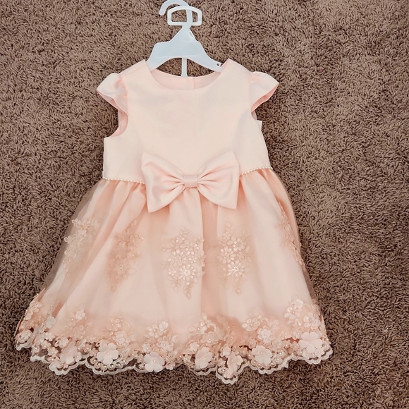 Rare Editions Other - Rare Editions light pink baby girl dress